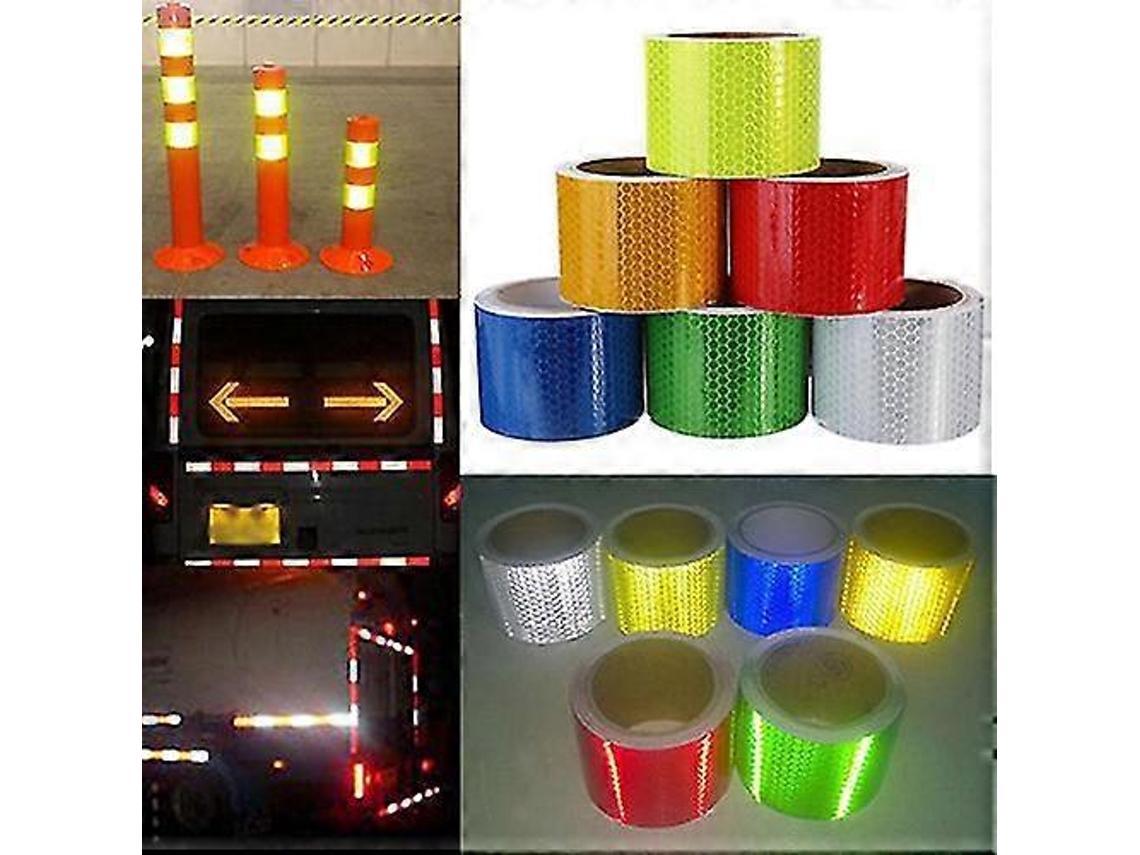 Cinta reflectante de seguridad autoadhesiva de alta intensidad Farfi 3 m x 50 mm Rosewell