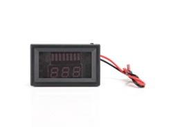 Voltímetro Para Baterías De Litio De Vehículos Eléctricos De 12v-72v Con Pantalla Azul Y Medición Precisa.