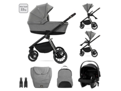 Carrito de bebé trio con capazo duro BIANCA de Lorelli hasta 22 kg Grey