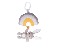 Juguete Para Cochecito De Bebé Con Música Y Peluche De Animales De Dibujos Animados: Arcoíris Y Conejo.