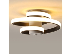 Lámpara de Teto Moderna Teto Moderno de 24W Linha de Espiral de Lámpara de Teto Iluminação Do Teto para Quarto Da Sala de Estar de Estar D