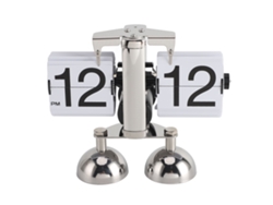 2026-reloj De Mesa Retro Digital Flip Mecánico Con Pilas Decoración Hogar Oficina 12h Blanco