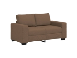Maison Exclusive - Sofá De 2 Plazas Marrón, 160x77x82 Cm, Tela