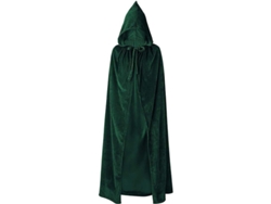 Capa con capucha unisex de poliéster para Halloween, Navidad, cosplay, disfraces, bruja, vampiro, fiesta