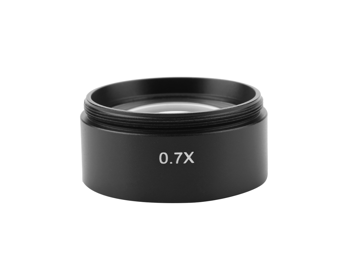 Lente Objetiva Auxiliar 0.7x para Microscópio Estéreo com Rosca de Montagem 48mm Kp 0.7x