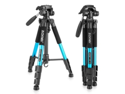 Trípodes profesionales para cámaras, trípode resistente para DSLR, Canon, Nikon, placas de liberación rápida, cabezal panorámico de 3 vías con rotación de 360°,