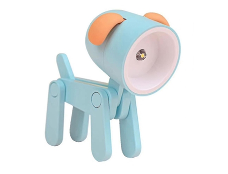 Mini luz de mesa de perro lindo escritorio de dibujos animados plegable lámpara de noche Led decoración de soporte de teléfono creativo MLJSH