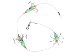 Anzuelo luminoso para calamares para pesca nocturna - Accesorio verde fluorescente