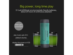 Altavoz Portátil E Impermeable Zealot S1 Con Bluetooth 4.0, Radio Fm, Linterna Y Soporte Para Tarjeta Tf/aux.