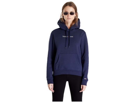 Sudadera de Mujer TOMMY JEANS Tjw Reg Serif Linear Azul (XL)