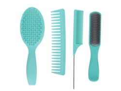 Vlrla-4 Unidades Cabelo Comb Brush Conjunto Para Casa, Salão Viagem