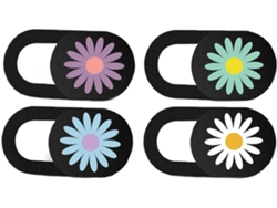 Tapa Deslizante Para Cámara Web Con Estampado De Margaritas Para Portátil Y Tableta.