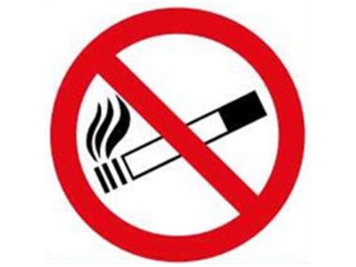 Cartel 30x30 cm prohibido fumar