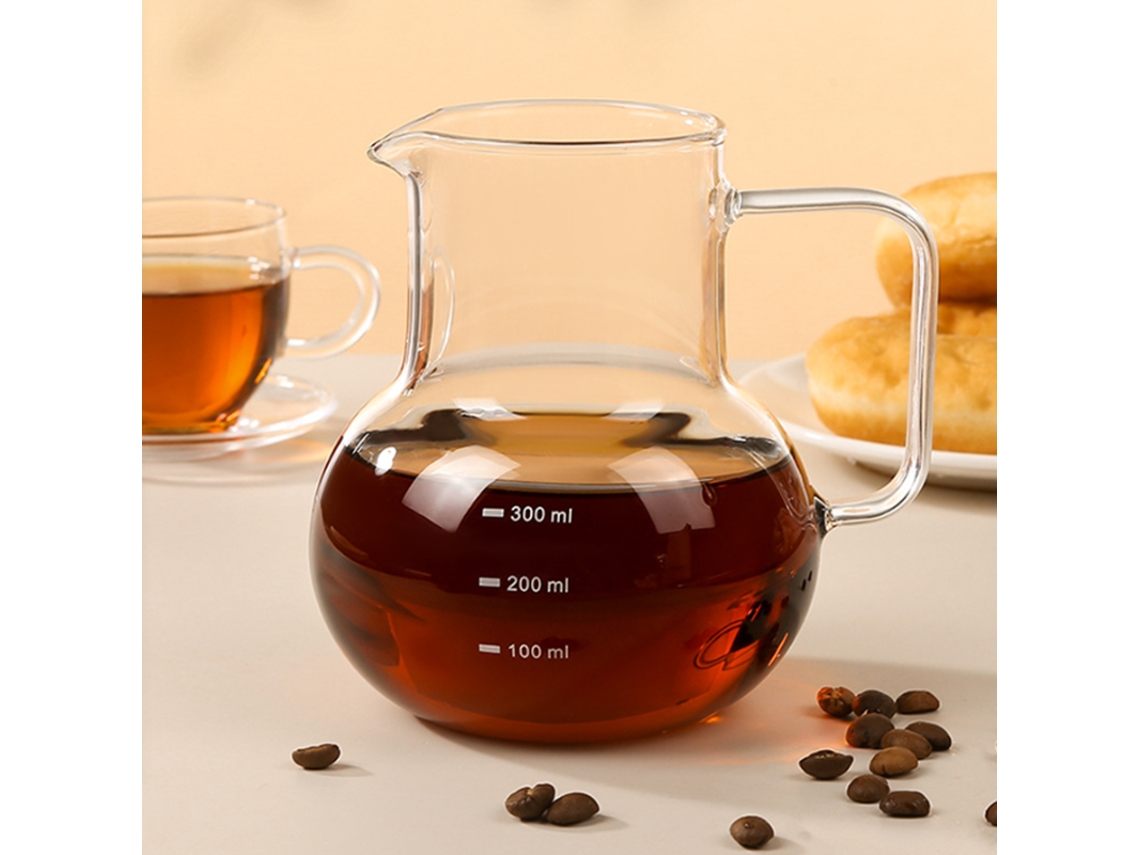 Cafetera Nueva 2025, 400ml, en Vidrio Borosilicato Transparente con Asa.