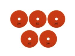 Kit De 5 Discos De Polimento Diamante Úmido De 4 Polegadas 300 Grit Para Mármore, Granito E Cerâmica