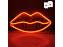 2026-luz Neon De Labios Led Para Decoración De Pared, Funciona Con Baterías O Usb, Lámpara De Labios Para Hogar, Bar, Fiestas, Navidad Y Bodas
