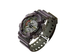 Reloj Electrónico Sanda Impermeable De Doble Pantalla Camuflaje Verde Ejército Negro