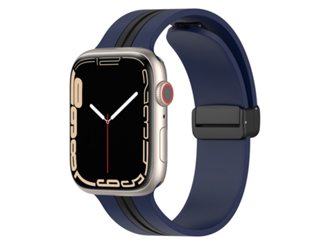 Correa para Smartwatch de silicona bicolor con cierre magnético para Apple Watch series 9, 8 y 7 41 mm / SE 3 y SE 2 y 6 y SE y 5 y 4 40 mm / 3