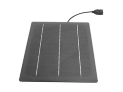 Cargador USB con panel solar de silicio monocristalino de 7 W y 5 V para camping y batería externa.