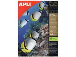 Papel Fotográfico APLI Satin A4 200 g - 20 Hojas