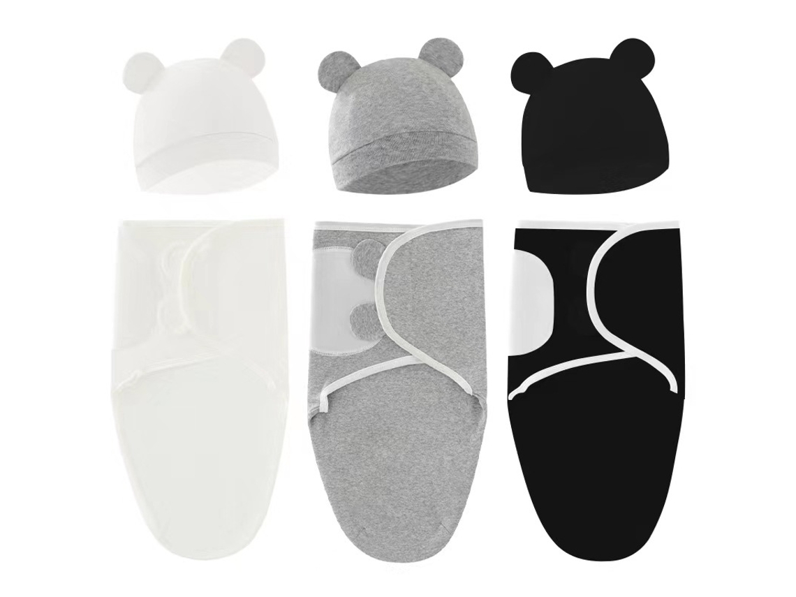 Conjunto De Saco De Dormir Para Bebé, 3 Piezas, Suave Y Cómodo Con Capucha, Apto Para Recién Nacidos De 0 A 6 Meses Czhhmart