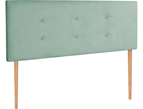 Cabecero DHOME con Patas (Verde - Tela - 95 x 5 x 105 cm)
