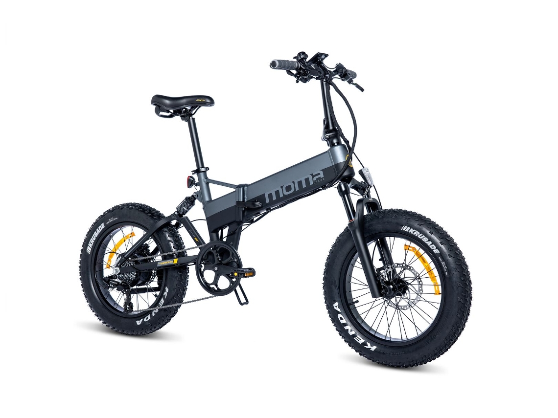 Fatbike Electrica Plegable, E-FAT 20PRO Full Suspension, SHIMANO Altus 8v, Frenos de Disco Hidráulicos, Autonomia 100km MOMA BIKES