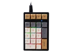 Teclado numérico mecánico con eje verde RGB, teclado numérico USB para computadora, 21 teclas Everley891