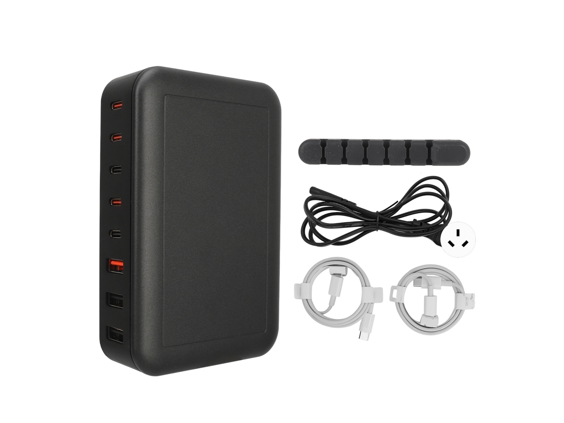 Estación De Carga Usb-c De 8 Puertos Y 235 W Con Carga Rápida Pd65w Para Macbook Y Ordenadores De Sobremesa De 100-240 V