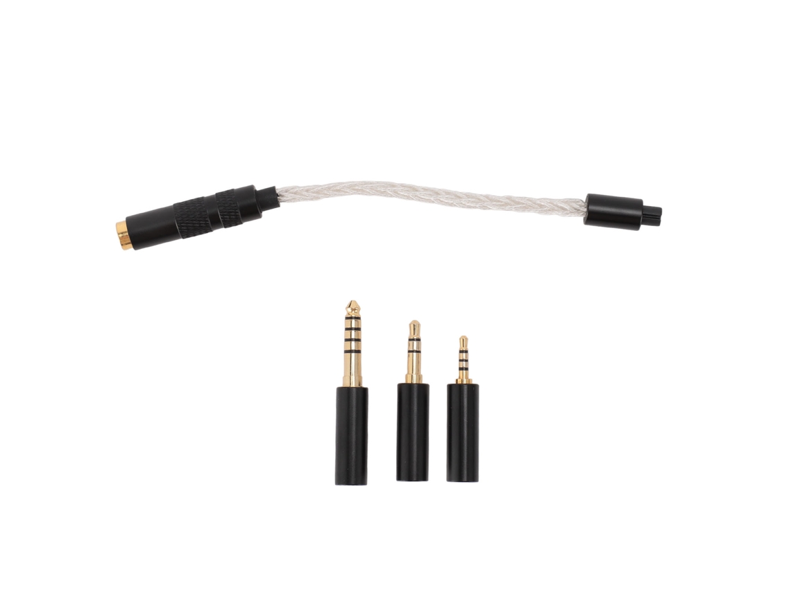 Adaptador De Auriculares Estéreo De 4,4 Mm Hembra A 2,5 Mm, 3,5 Mm Y 4,4 Mm Macho, Color Plata, Para Nw Zx300a Wm1a