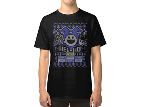 Camiseta para Homem Ugly Christmas Sweater Jack Frost ROCKINSTONE (S - Algodón - Multicolor)