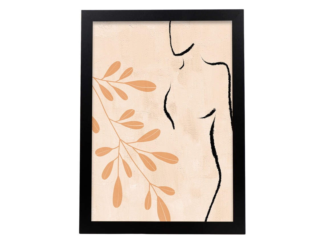 Poster Con Ilustracion De Mujer. Dibujos Con Formas, Caras, Cuerpos Y Gestos De Mujeres. 'Mujeres 7'. Sin Marco