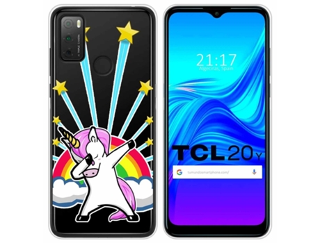 Carcasa TCL 20Y TUMUNDOSMARTPHONE Dibujos Transparente Multicolor