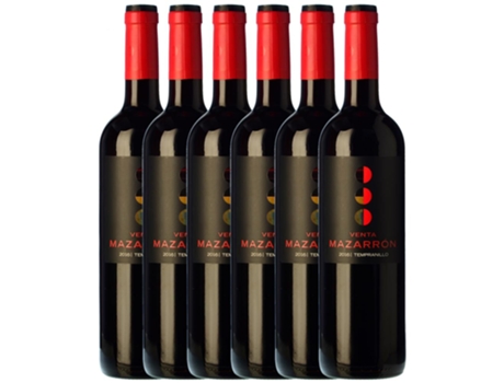 Vino VIÑAS DEL CÉNIT Viñas Del Cénit Venta Mazarrón Tempranillo Vino De La Tierra De Castilla Y León Joven (0.75 L - 6 unidades)