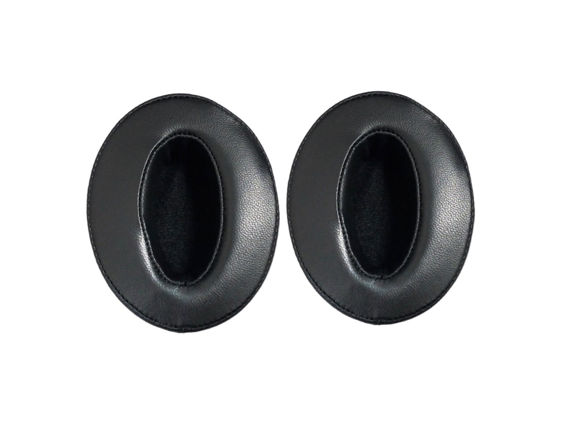 Almofada Para Auscultadores Sennheiser Hd 450 De Orelhas De Espuma Macia Pele De Carneiro Preto