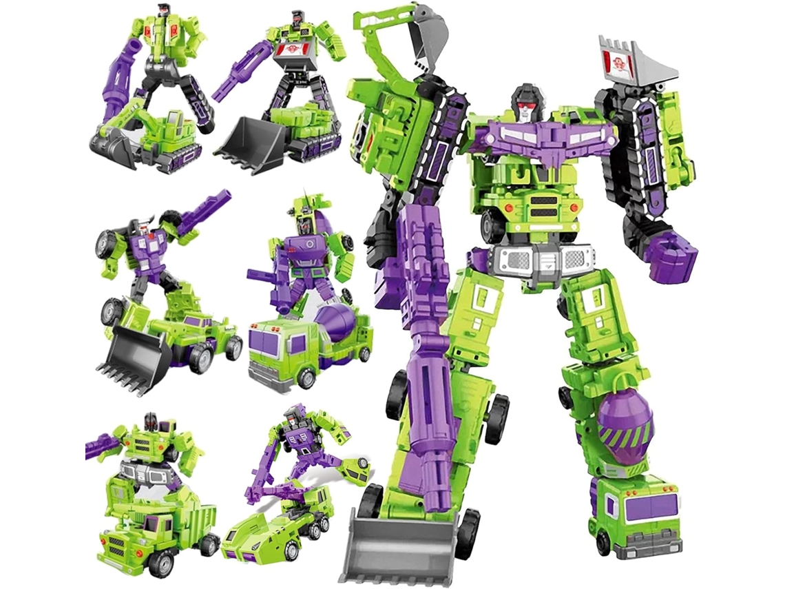 Deformação Gt Engenharia Devastator Combiner 6 Em 1 Liga Metal Brinque Figura De Ação Carro Caminhão Modelo Presente Para Crianças Meninos 