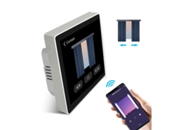 Panel inteligente de 4 pulgadas con control domótico mediante pantalla táctil.