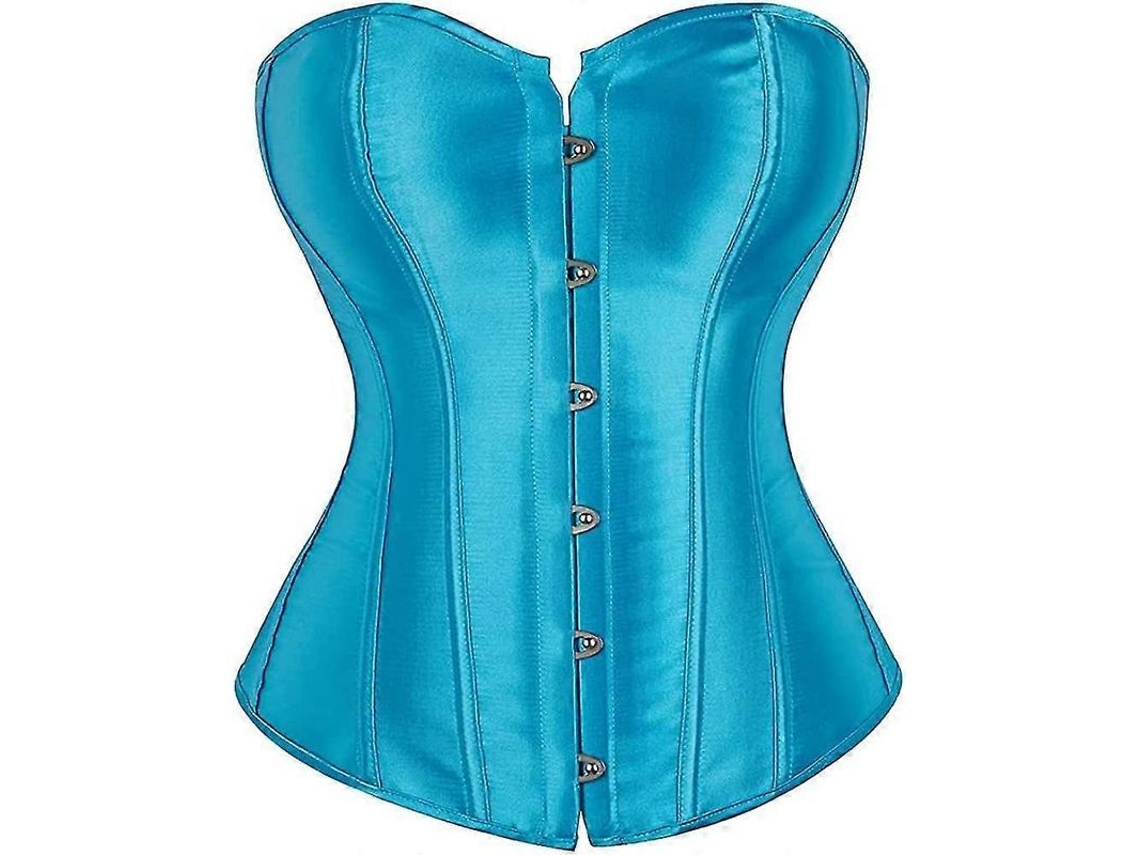 Corsé Gótico De Seda Con Ballenas Y Tirantes, Lencería Moldeadora Para Mujer.