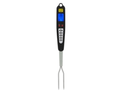 Termómetro Digital Para Carne Con Tenedor Y Dos Sondas Para Barbacoa, Pantalla Lcd Instantánea.
