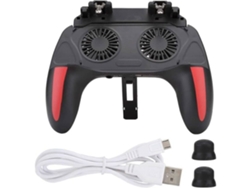 Controlador de juegos móvil, controlador móvil portátil PUBG con fuente de alimentación y ventilador, controlador móvil de 4.7-6.5 pulgadas YIZHOOD