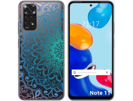 Carcasa Xiaomi Redmi Note 11 TUMUNDOSMARTPHONE Dibujos Transparente Mandala Multicolor