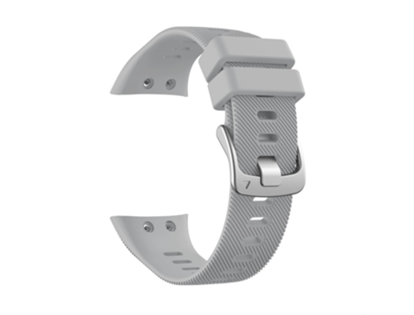 Correa de Silicona hebilla de plata para Garmin Forerunner 45S - canoso