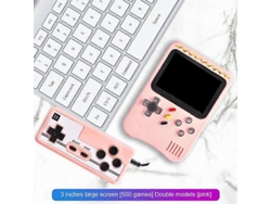 Consola de juegos portátil para niños con 500 juegos y batería de 800 mAh, modelo Macaron Mini. Hengjian