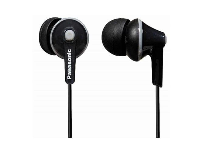 Auriculares con Cable PANASONIC Rp-Hje125E (In Ear - Negro)