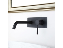 Grifo Mural Para Lavabo 005 De Latón Cromado, Colección Céphise