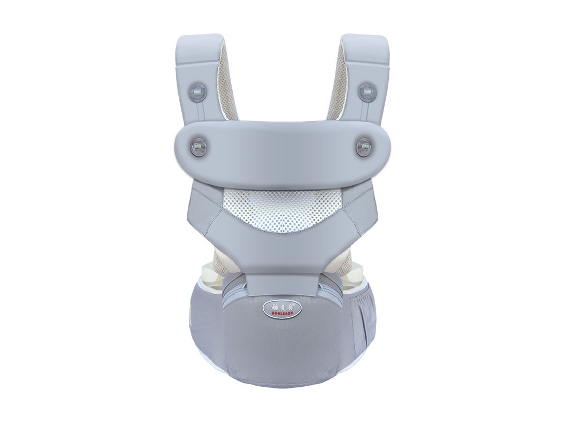 Portabebés Halinuia para recién nacidos y niños pequeños con soporte para la cadera – Capacidad máxima de peso: 20 kg (44 lbs), color gris.