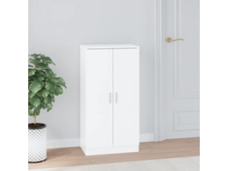 Mueble Zapatero | Armario Zapatero Madera Contrachapada Blanco Brillo 55x35x108 Cm