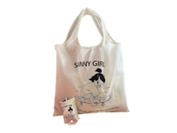Bolsa de compras reutilizable con un bonito estampado, ligera, duradera y plegable, ideal para viajes y actividades al aire libre. GOKOCO