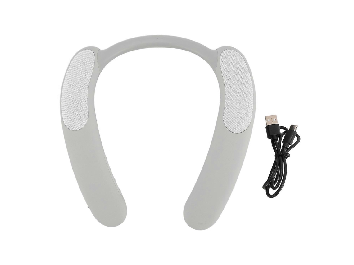 Altavoz inalámbrico Bluetooth con banda para el cuello, altavoz portátil con soporte para micrófono, Bluetooth 5.3 y memoria Chennnls