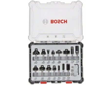 Fresas BOSCH - 15 Piezas - Vástago de 6 Mm